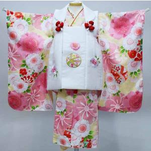 七五三 三歳 女児 正絹 被布着物フルセット 半衿縫付け済み 足袋付き