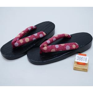 下駄 黒塗り 焼き 桐下駄 女性用 24cm フリーサイズ 適合足サイズ23.5cm〜24.5cm 新品（株）安田屋 NO38618