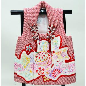 七五三 三歳 女児 被布コート 単品 正絹 総絞...の商品画像
