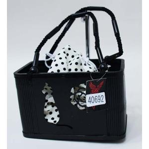 舞妓さんの巾着かご 【お取り寄せ商品】 ちりめん素材のお稽古バッグ