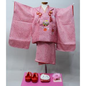 七五三 三歳 女児 正絹 総絞り 被布着物フルセ...の商品画像