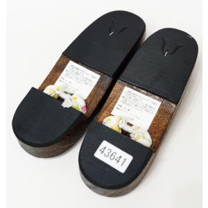 下駄 桐下駄 女性用 焼き 水玉鼻緒 25.5...の詳細画像3