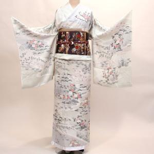 梅乃【132】正絹　訪問着　セット　作家　一つ紋入り　未使用 訪問着 正絹 未仕立て オーダーメイド 総柄手染 新品（株）安田屋