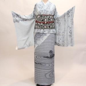 訪問着 仕立て上がり 正絹 京友禅 手描き染め 着物 単品 新品（株