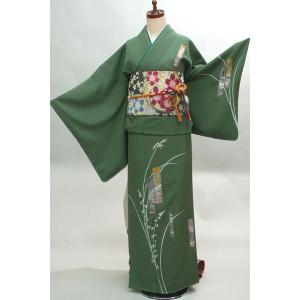 訪問着 正絹 仕立て上がり 手染め 着物単品 白地 新品（株）安田屋 