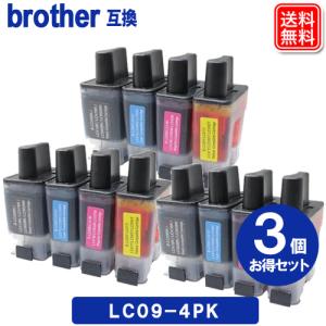 LC09-4PK x3 ブラザー インク LC09 ブラザー BROTHER 互換 インクカートリッジ｜yasuichi