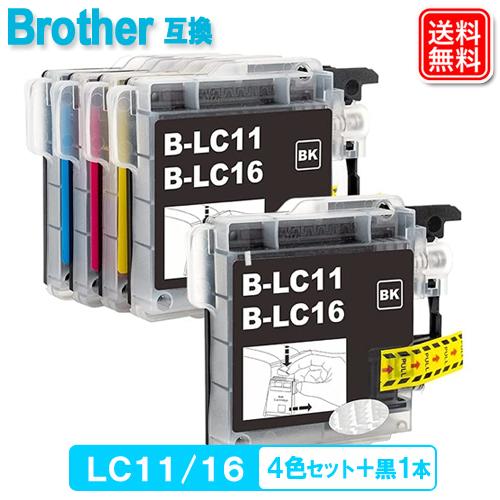 LC11/16-4PK + 黒1本 ブラザー プリンター インク LC11/16 4色セット +ブラ...