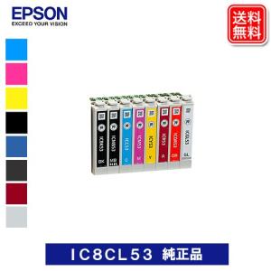 IC8CL53 EPSON 純正インクカートリッジ IC53 8色パック メール便送料無料 【訳あり 化粧箱なし】｜yasuichi