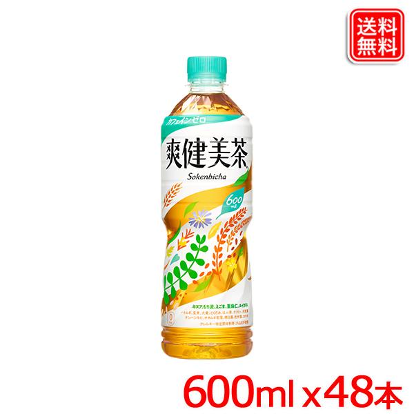 【2ケースセット】爽健美茶 PET 600ml ｘ48本 送料無料 【メーカー直送】