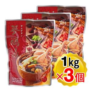マッスンブ サムゲタン 参鶏湯 レトルト 1kg×3個セット