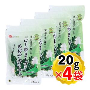 宮川産業 はじめましてあおさのりです。 20g×4袋セット 国産 チャック付き袋 愛知県産 あおさ あおさのり 渥美半島たはらブランド