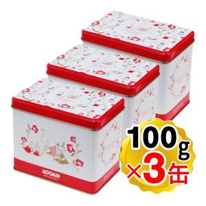 北陸製菓 ムーミン シナモンブレッド パーティー缶 100g×3個セット リニューアルパッケージ