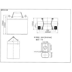 BPC12-55:BPCバッテリー12V-55...の詳細画像1