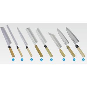 堺菊守 モリブデン鋼 ステンレス柄 和包丁 (1)柳刃 240mm【送料無料