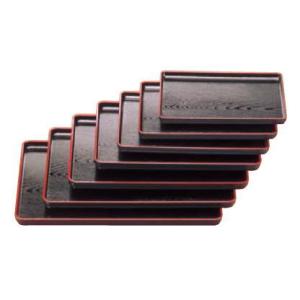 A新木目長手盆 黒天朱 1-63-14 尺4寸 : 厨房用品 安吉 - 通販 - Yahoo