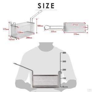 ポテトフライヤー 業務用 (幅127×奥行28...の詳細画像1