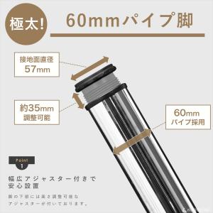 テーブル脚 4本セット 高さ65cm アイアン...の詳細画像3