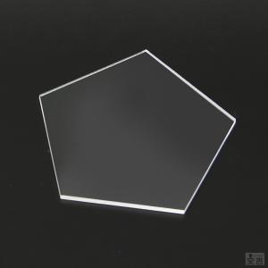 【送料無料】アクリル 五角形 80×2.5mm【メール便】クリア 日本製 五角 5角 ペンタゴン 透明 板 材料 DIY パーツ ディスプレイ プレート｜yasukichi