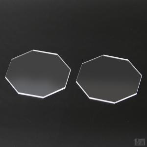 送料無料】アクリル 八角形 40mm(4cm)×2.5mm【メール便】クリア 日本製