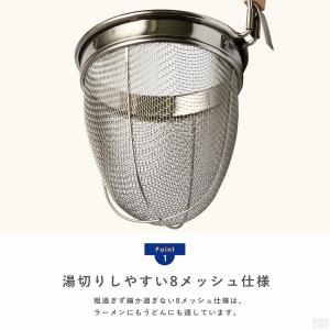 ラーメンてぼ 8メッシュ 丸底 KTB8 業務...の詳細画像1