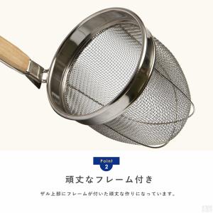 ラーメンてぼ 8メッシュ 丸底 KTB8 業務...の詳細画像2