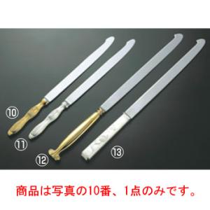 18-8 ウェディングケーキナイフ すずらん 金