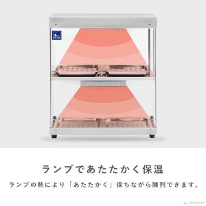 ホットショーケース 業務用 2段 背面オープン...の詳細画像3