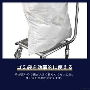 ゴミ箱 キャスター付き 業務用 ステンレス製 ...の詳細画像4