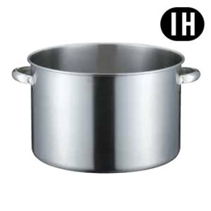 送料無料! IH対応 19-0クロムステンレス給食缶(汁食缶)20L・30cm(1