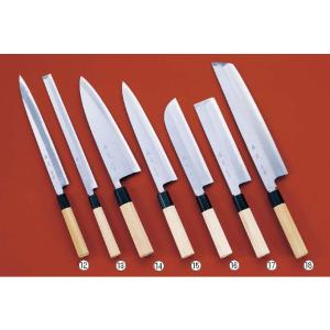 堺菊守 和包丁 銀3 鎌型薄刃(関西型) 180mm【送料無料】 : 厨房用品