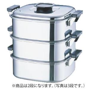 18-8 業務用 角蒸器 2段 33cm : 厨房用品 安吉 - 通販 - Yahoo