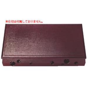 尺１寸長手ヘギメ松花堂 長手ヘギ目 松花堂尺1寸用 EBM 種別6ツ仕切 朱天黒 高さ35mm