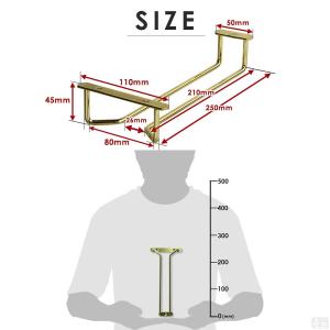 ワイングラスハンガー 25cm/10インチ グ...の詳細画像5