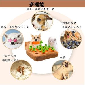 犬 おもちゃ にんじん畑 知育玩具 犬 にんじん ノーズワークマット おやつ隠し 訓練毛布 餌入れ いぬ用品 犬嗅ぎパッド 分離不安 嗅覚訓練 噛む ストレス解消