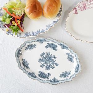 プレート皿 陶器 オーバル皿 おしゃれ トワルドジュイ 食器 洋風 ヨーロピアン｜yasunaga