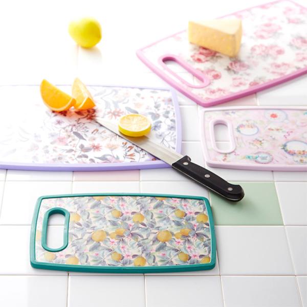 カッティングボード おしゃれ まな板 Lサイズ 花柄 可愛い バラ柄 耐熱80℃ 横幅36.5×奥行...