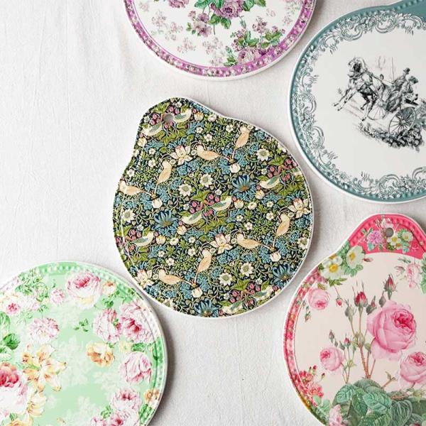 鍋敷き おしゃれ ギフト 誕生日 プレゼント 女性 花柄 バラ柄 馬車 鳥 キッチン 姫系 クラシカ...