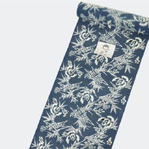 新品 浴衣 竺仙 綿紅梅 浴衣反物 竹梅にふく...の詳細画像1