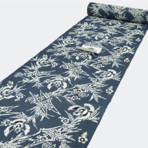 新品 浴衣 竺仙 綿紅梅 浴衣反物 竹梅にふく...の詳細画像2