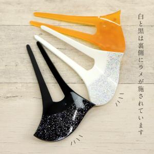 バチ型ラインストーン かんざし 花しおり 3色...の詳細画像3