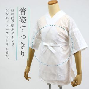 オリジナル商品*半襦袢 高島ちぢみ 白 M L...の詳細画像5