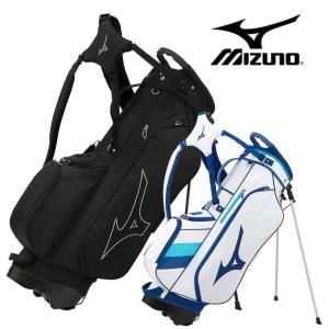 ゴルフバッグ ミズノ MIZUNO Tour Stand キャディバッグ メンズ バイカラー ブラック 9.5型 47インチ対応 2.5kg 4分割 5LJC2225 軽量