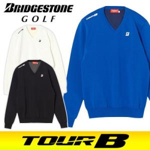 BRIDGESTONE [ブリヂストン] TOUR B Vネックセーター 6GET1B｜yatogolf