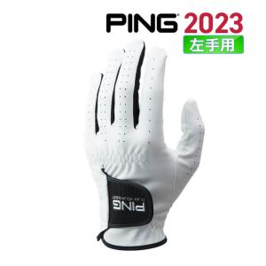 ピン PING GL-P2302 合成皮革グローブ 左手用 メンズ ホワイト 白  22cm 23cm 24cm 25cm 36898-01 36898-02 36898-03 36898-04 ゴルフ