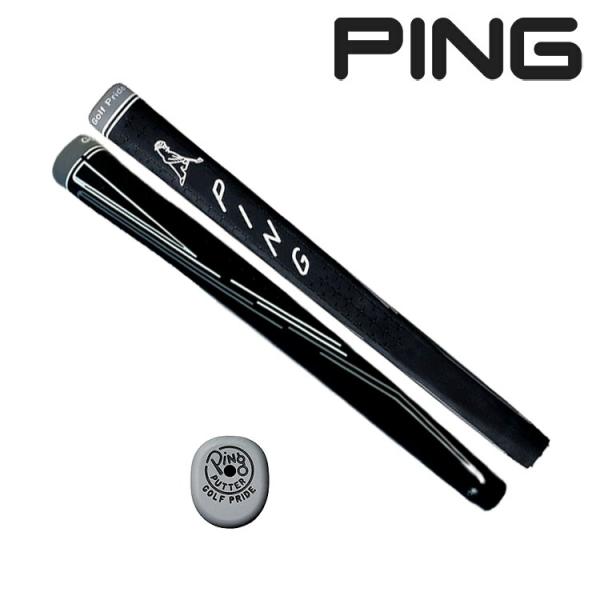 ピン PP58 ミッドサイズ(ブラック/グレイ) 純正パターグリップ 35279-06 83g ゴル...