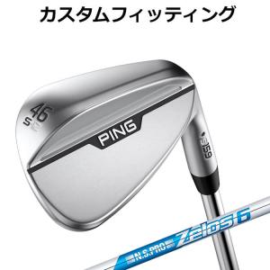 【カスタムフィッティング】ピン  S159 CHROME  WEDGE N.S.PRO ZELOS 6 スチールシャフト メンズ 右用 クローム ウェッジ ゴルフ 日本正規品 PING｜yatogolf