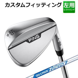 【カスタムフィッティング】ピン  S159 CHROME  WEDGE N.S.PRO ZELOS 7 スチールシャフト メンズ 左用 クローム ウェッジ ゴルフ 日本正規品 PING｜yatogolf