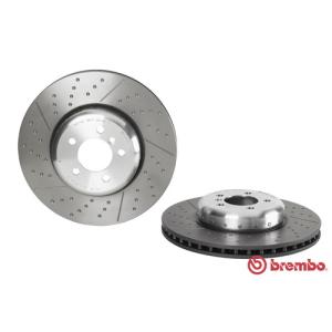 brembo ブレンボ ブレーキディスク フロント BMW 1シリーズ F20 120i Mパフォーマンスブレーキ 370mmスリット＆ドリルドディスク 1A16用 09.C394.13｜yatoh2