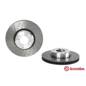 brembo ブレンボ ブレーキディスク フロント BMW 1シリーズ F20 118i Mスポーツブレーキ装着車 340mmスリット＆ドリルドディスク 1A16/1R15用 09.C398.13｜yatoh2