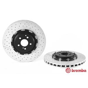 brembo ブレンボ フローティング ブレーキディスク フロント メルセデスベンツ SL R230 AMG SL55 PerformancePackage 230472用 ドリルドディスク 09.9313.33｜yatoh2